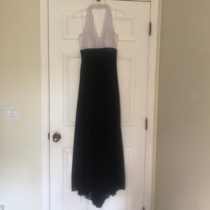 Black and White Evening Gown